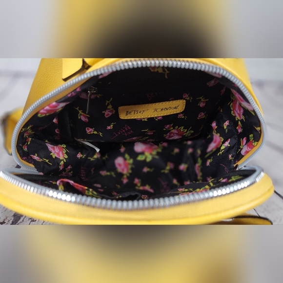 Bestsy Johnson Yellow Bow Mini Backpack - Picture 6 of 8